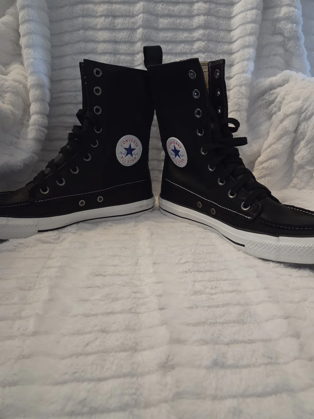 NIB Converse XHI High Top Sneakers - Black with White Sole - Picture 5 of 11